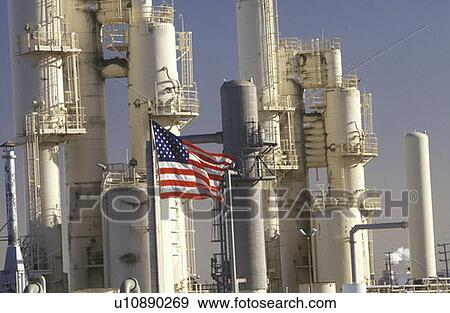 Oil Refinery View Large Photo Image Stock Photo - Oil Refinery. Fotosearch