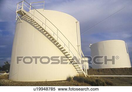 Stock Photography - Oil Tanks. Fotosearch