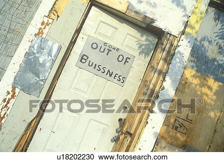 "Out of Business” sign in Atlanta, GA View Large Photo Image Stock Image - "Out of Business” sign in Atlanta, GA. Fotosearch
