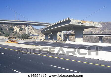 Overpass that collapsed in the earthquake View Large Photo Image Stock Photography - Overpass that collapsed in the earthquake. Fotosearch