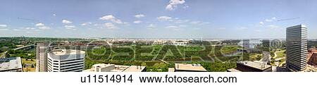 Picture - Panoramic aerial view of Washington D. C.. Fotosearch