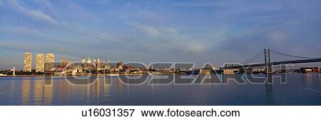 Stock Photo - Panoramic view of Delaware River. Fotosearch