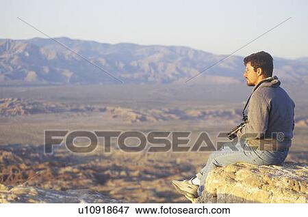 Stock Photo - Photographer At Anza-Borrego Desert State Park, California. Fotosearch