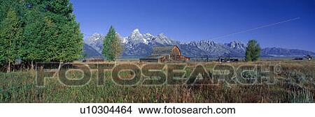 Pioneer Farm, Grand Teton National Park, Wyoming View Large Photo Image Picture - Pioneer Farm, Grand Teton National Park, Wyoming. Fotosearch
