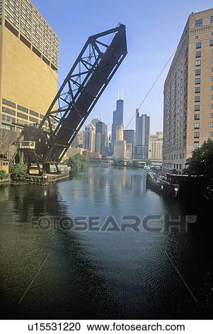 Raised Drawbridge, Chicago, Illinois View Large Photo Image Stock Image - Raised Drawbridge, Chicago, Illinois. Fotosearch