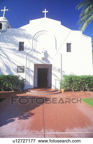 Regional Mission Church View Large Photo Image Stock Photo - Regional Mission Church. Fotosearch