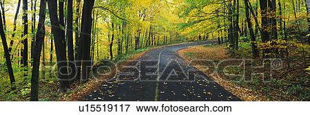 Road in Autumn View Large Photo Image Stock Photo - Road in Autumn. Fotosearch