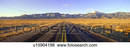Route 50, Road to Great Basin National Park, Nevada View Large Photo Image Stock Photo - Route 50, Road to Great Basin National Park, Nevada. Fotosearch