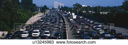 Rush Hour in LA View Large Photo Image Stock Image - Rush Hour in LA. Fotosearch