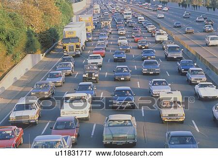 Rush Hour Traffic View Large Photo Image Stock Photo - Rush Hour Traffic. Fotosearch