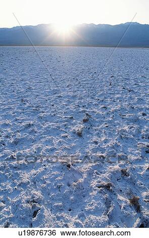 Stock Photograph - Salt river bed at Death Valley National Monument, California. Fotosearch