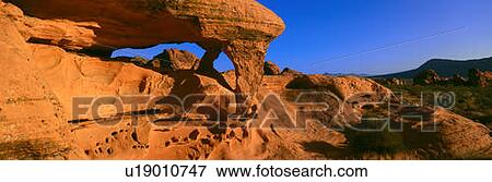 Stock Photo - Sandstone Rock Formation At Sunrise, Nevada. Fotosearch