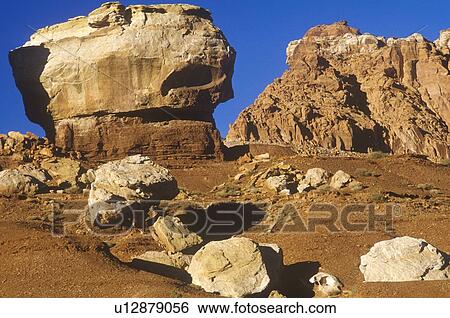 Sandstone rock formations inside Capitol Reef National Park in southern UT at sunset View Large Photo Image Stock Photograph - Sandstone rock formations inside Capitol Reef National Park in southern UT at sunset. Fotosearch