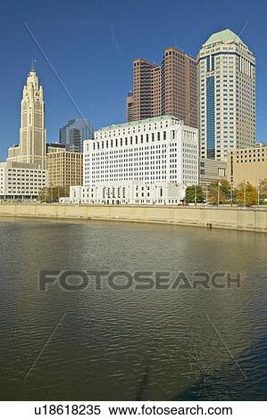 Scioto River and Columbus Ohio skyline in autumn View Large Photo Image Stock Photography - Scioto River and Columbus Ohio skyline in autumn. Fotosearch