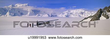 Stock Image - Scout bush airplane, Wrangell-St. Elias National Part, Alaska. Fotosearch