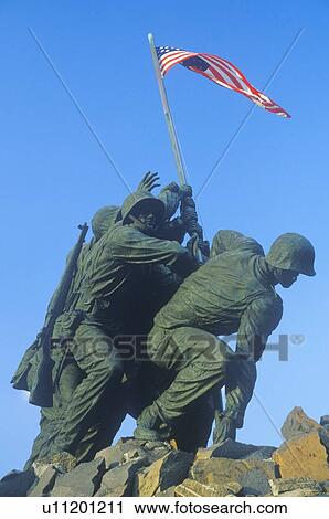 Side view of Iwo Jima United States Marine Corps memorial statue in Arlington, Virginia View Large Photo Image Stock Image - Side view of Iwo Jima United States Marine Corps memorial statue in Arlington, Virginia. Fotosearch