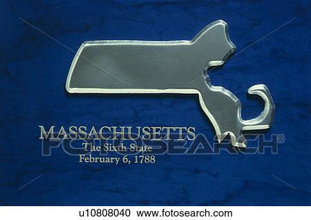 Silver map of the state of Massachusetts View Large Photo Image Stock Image - Silver map of the state of Massachusetts. Fotosearch