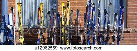 Skis at Vail, Colorado View Large Photo Image Stock Photo - Skis at Vail, Colorado. Fotosearch