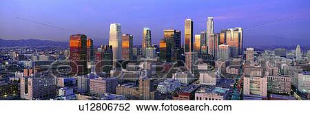 Skyline, Los Angeles, California View Large Photo Image Stock Image - Skyline, Los Angeles, California. Fotosearch