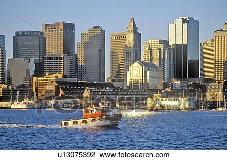 Skyline of Boston, Massachusetts View Large Photo Image Stock Image - Skyline of Boston, Massachusetts. Fotosearch