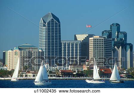 Skyline of San Diego, California from Coronado Bay View Large Photo Image Stock Photography - Skyline of San Diego, California from Coronado Bay. Fotosearch