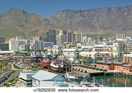 Skyline view of Cape Town Waterfront, South Africa View Large Photo Image Stock Image - Skyline view of Cape Town Waterfront, South Africa. Fotosearch