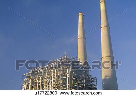 Stock Image - Smoke stacks. Fotosearch