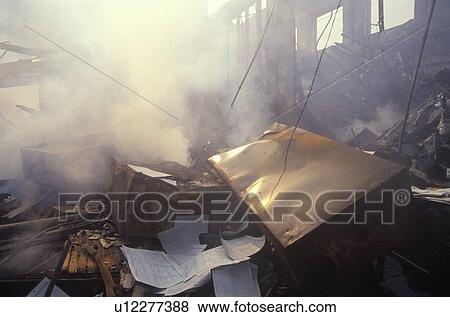 Smoldering business after 1992 riots, South Central Los Angeles, California View Large Photo Image Stock Photo - Smoldering business after 1992 riots, South Central Los Angeles, California. Fotosearch