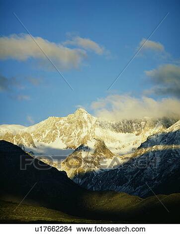 Snowy Sierra Nevada Mountains along Highway 395, California View Large Photo Image Picture - Snowy Sierra Nevada Mountains along Highway 395, California. Fotosearch
