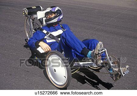 Stock Photograph - Solar and Electric 500 car races. Fotosearch