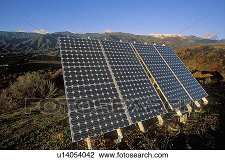 Stock Image - Solar panels. Fotosearch