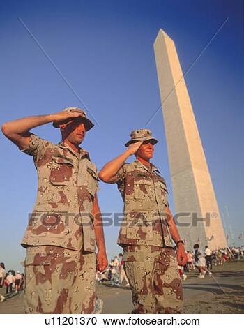 Soldiers salute at Desert Storm Victory Parade, Washington DC View Large Photo Image Stock Image - Soldiers salute at Desert Storm Victory Parade, Washington DC. Fotosearch