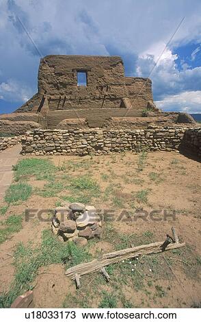 Spanish Mission ruins, Pecos National Historical Park, NM View Large Photo Image Stock Image - Spanish Mission ruins, Pecos National Historical Park, NM. Fotosearch