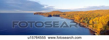 Stock Photography - Split Rock Lighthouse from 1905, Lake Superior, Minnesota. Fotosearch