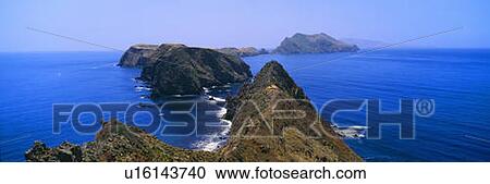 Stock Image - Spring at Anacapa Island, Channel Islands National Park, Ventura, California. Fotosearch