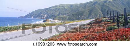 Spring, Route 1, California Coast View Large Photo Image Stock Image - Spring, Route 1, California Coast. Fotosearch