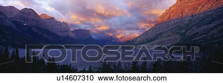 St. Mary Lake, Glacier National Park, Montana View Large Photo Image Stock Image - St. Mary Lake, Glacier National Park, Montana. Fotosearch