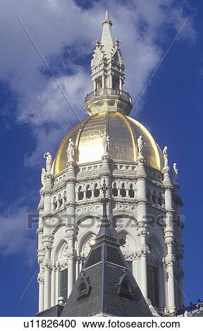 Stock Image - State Capitol of Connecticut, Hartford. Fotosearch