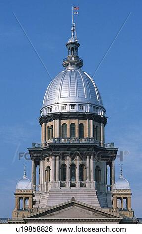 State Capitol of Illinois, Springfield View Large Photo Image Stock Photograph - State Capitol of Illinois, Springfield. Fotosearch