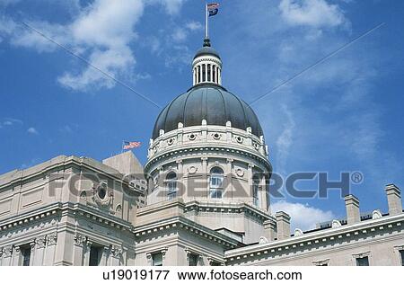 Stock Photo - State Capitol of Indiana, Indianapolis. Fotosearch