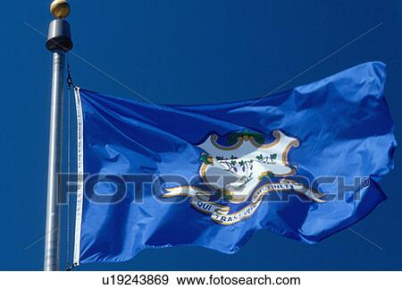 State Flag of Connecticut View Large Photo Image Stock Photo - State Flag of Connecticut. Fotosearch