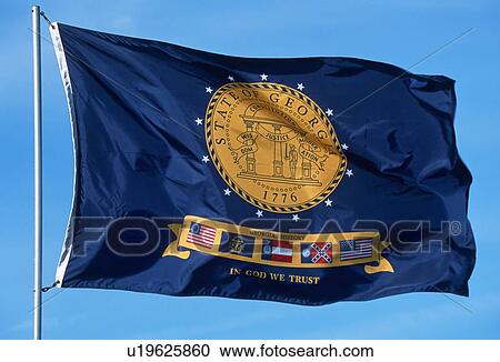 State Flag of Georgia View Large Photo Image Stock Image - State Flag of Georgia. Fotosearch