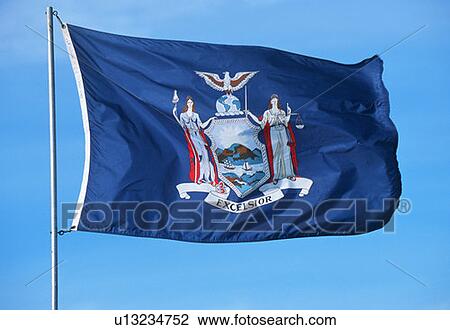 State Flag of New York View Large Photo Image Stock Image - State Flag of New York. Fotosearch