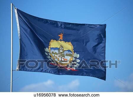 Stock Photo - State Flag of Vermont. Fotosearch