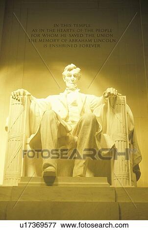 Statue of Lincoln in the Lincoln Memorial, Washington, DC View Large Photo Image Stock Photo - Statue of Lincoln in the Lincoln Memorial, Washington, DC. Fotosearch