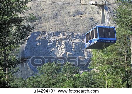 Stone Mountain Park memorial and tram, Atlanta, Georgia View Large Photo Image Stock Photo - Stone Mountain Park memorial and tram, Atlanta, Georgia. Fotosearch