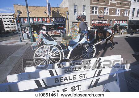 Street scene with horse drawn carriage on Beale Street in Memphis, TN View Large Photo Image Stock Image - Street scene with horse drawn carriage on Beale Street in Memphis, TN. Fotosearch