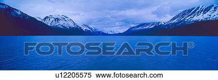 Stock Photography - Summit Lakes along Seward Highway at Kenai Peninsula, Alaska. Fotosearch