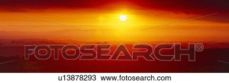 Stock Image - Sunset at Silver Creek State Park, Oregon. Fotosearch