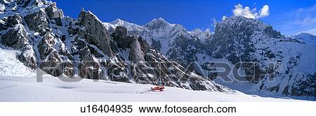 Stock Photography - Super Cub Piper bush airplane, Wrangell-St. Elias National Park, Alaska. Fotosearch